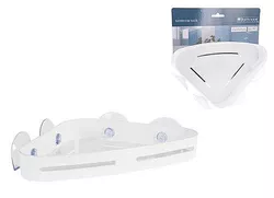 cumpără Raft de baie Holland 53952 de colt pentru baie 23x15x5cm, Bathroom Solutions, alb în Chișinău 