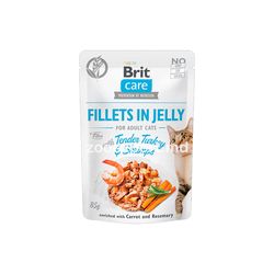 Brit Care Cat Tender Turkey & Shrimps in Jelly curcan si creveti in jeleu 85gr