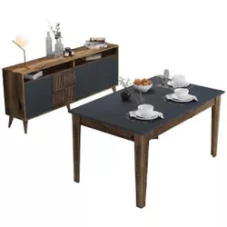 купить Модульная мебель Trendy Milan-521, орех, антрацит (комплект мебели для столовой) (GTR001293) в Кишинёве 