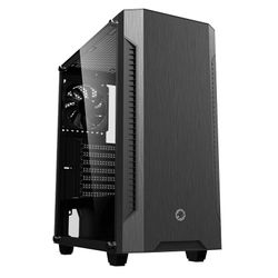 Case ATX GAMEMAX Fortress TG, w/o PSU, 3x120mm fans, PWM Controller, Tempered Glass, USB3.0, Black