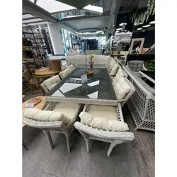 cumpără Set mobilier de grădină SunYard Set Polo 111 alb-suriu (perne - albe) în Chișinău 