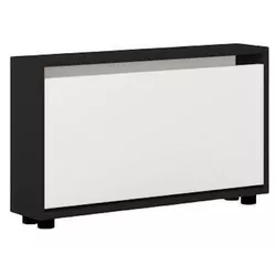 cumpără Raft pentru încălțăminte Mobildor-Lux Leo Slim 90x16x47H cm Anthracite/White în Chișinău 