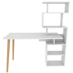 купить Офисный стол Trendy Vina, Alb, 133x146x55cm в Кишинёве 