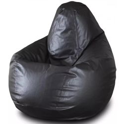 cumpără Fotoliu BeanBag BeanBag BM0576, Груша из глянцевой экокожи Max, XL, Чёрный în Chișinău 