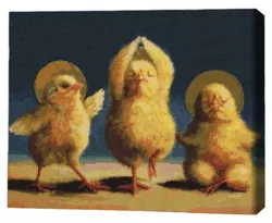 купить Картина по номерам BrushMe DBS1210FC Mozaic cu diamante 40x50сm (fără cutie) Puișori spirituali, Lucia Heffernan в Кишинёве 