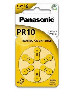 PR230, Blister*6, Panasonic, PR-230/6LB, 3.6x5,8mm, 105mAh