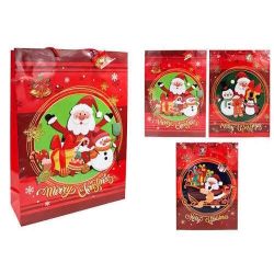 cumpără Decor de Crăciun și Anul Nou Promstore 02891 Punga pentru cadouri 38x13x56cm în Chișinău 