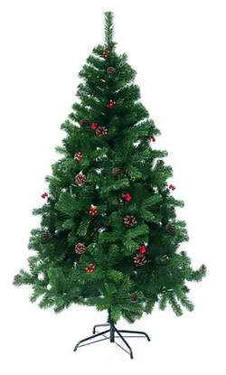 купить Декоративная ёлка Promstore 37386 Brad artificial сu pomusore si conuri, 180cm, PVC в Кишинёве 