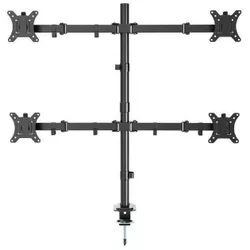 купить Аксессуар для ПК Gembird MA-D4-01 Arm for 4 monitors 13”-32” (rotate, tilt, swivel), black в Кишинёве 