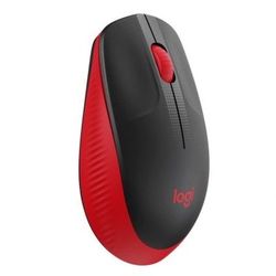 Wireless Mouse Logitech M190 Full-size, Optical, 1000 dpi, 3 buttons, Ambidextrous, Red
