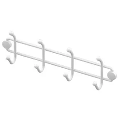 купить Вешалка для ванной Teknotel MG794 Cuier de perete 27.5x6x4cm, metal alb в Кишинёве 