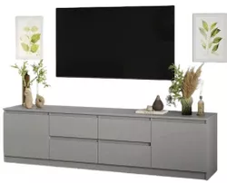 cumpără Comodă TV MebelStar NEO 4S2D 200x43x53 Grey (MBS-1266) în Chișinău 