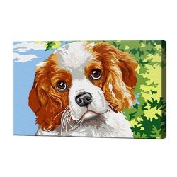 купить Картина по номерам Art Gallery CX3737 20x30cm Catelus Spaniel в Кишинёве 