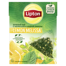 Lipton Nirvana зеленый чай Melissa, 20 пак.
