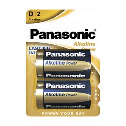 D size  Panasonic "ALKALINE Power" 1.5V, Alkaline, Blister*2, LR20REB/2BP