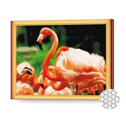 купить Картина по номерам Art Gallery GA72193 Mozaic cu diamante 40x50cm Flamingo minunati в Кишинёве 