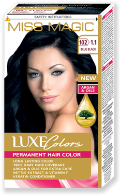 Краска для волос, SOLVEX Miss Magic Luxe Colors, 108 мл., 102 (1.1) - Дикая слива