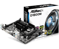 MB ASRock D1800M (Dual-Core Celeron J1800/2xDDR3/2xSATA2, mATX) //  CPU - Intel® Dual-Core Processor J1800 (2.41 GHz)