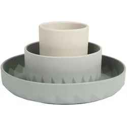 cumpără Seturi pentru hrănire bebelușilor Premaman PRFCBV-CCC-UNQ Set 3 piese din silicon Origami Verde în Chișinău 