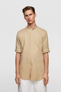 Рубашка ZARA Бежевый zara 7545/305/711