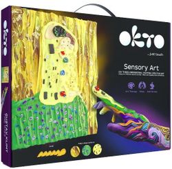 купить Набор для творчества Okto 10006 Tablou 3D cu plastilină ușoară 30x40сm, Sărutul в Кишинёве 