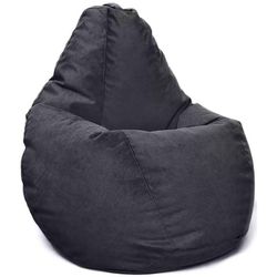 cumpără Fotoliu BeanBag BeanBag BM5994, Fotoliu Maserrati din velur în formă de pară, XL, Negru în Chișinău 