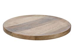 Поднос дерево манго D38X2.5cm, натуральны