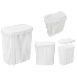 купить Урна для мусора Бытпласт 55671 Econova Velvet 1.9l, 16x10x17.2cm, alb в Кишинёве 