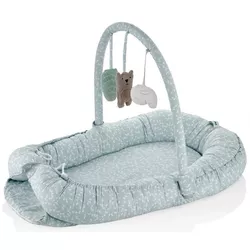 купить Гнездо для новорожденных BabyJem 489 Babynest cu bara jucarii Between parents Verde в Кишинёве 