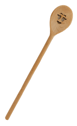 Ложка деревянная вырезанная 35 cm