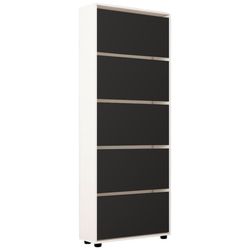 купить Полка для обуви Mobildor-Lux Leo 70x27x203H cm White/Anthracite в Кишинёве 