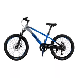 купить Велосипед New World CHANG XING Bicicleta cu 2 roti, 18", albastru-gri-negru, 2364D в Кишинёве 