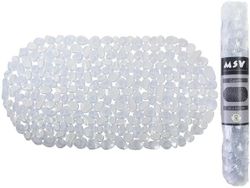 Коврик для ванны 35X68cm MSV Galets овал, прозрачный, PVC