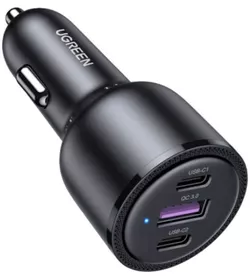 cumpără Încărcător pentru automobil Ugreen 20467 2*Type-C + 1*USB-A Aluminum 3A 69W, Grey în Chișinău 