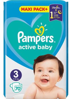 Scutece Pampers Active Baby 3 (6-10 kg) 70 buc