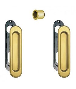 Set de mânere pentru uși cuisante B019270010 auriu lucios