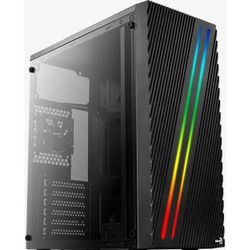купить Корпус для ПК AeroCool Streak RGB BLACK USB 3.0 Mid Tower в Кишинёве
