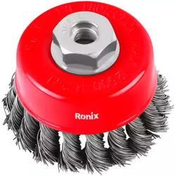 cumpără Set de tubulare, bite, duze Ronix RH-9942 Perie de sârmă, împletitură conică, 75mm M14 în Chișinău 