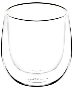 купить Стакан Ardesto AR2612BR cu pereți dubli, set 2 buc, 120 ml в Кишинёве 