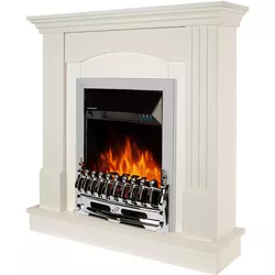 cumpără Șemineu electric ArtFlame Nobira & Galileo silver, 950x920x240mm, Alb în Chișinău 