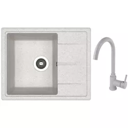 купить Мойка кухонная со смесителем Dr.Gans Nika 580 + SanDonna F 7073 gri в Кишинёве 