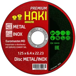 купить Диск шлифовальный Haki 8006 по металлу Premium 125x6.4 в Кишинёве 