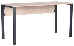 купить Офисный стол AMF 024331 Pluto 138x60x75cm, Дуб Эндгрейн/Черный графит в Кишинёве 