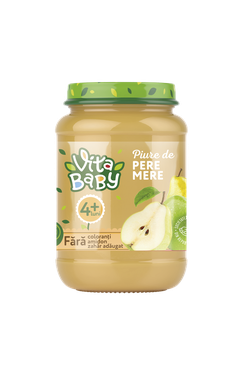 Пюре Baby Vita без сахара груша, яблоко, 180г