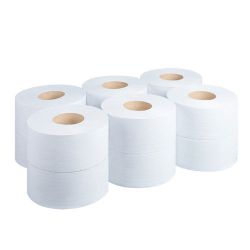 Туалетная бумага Jumbo, 2 слоя, Белая