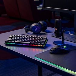 Gaming Keyboard HyperX Alloy Origins 60, Mechanical, TLK, Steel frame, Onboard memory, RGB, USB