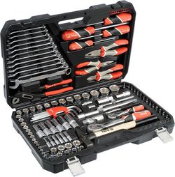 KIT DE UNELTE PROFESIONALE YATO 1/2",1/4", 3/8", 122 elemente