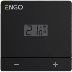 cumpără Termostat de cameră ENGO Controls EASY-230B, montaj pe perete, prin fir, ecran LCD, black în Chișinău 