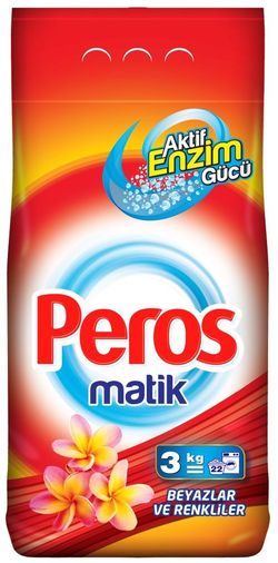 Универсальный стиральный порошок для автоматической стирки PEROS 3кг. White & Colors
