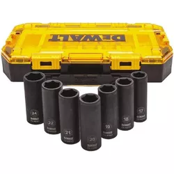 купить Набор головок, бит, насадок DeWalt DWMT74737-0 Set chei tubulare IMPACT 1/2, lungi ( 7buc ) в Кишинёве 